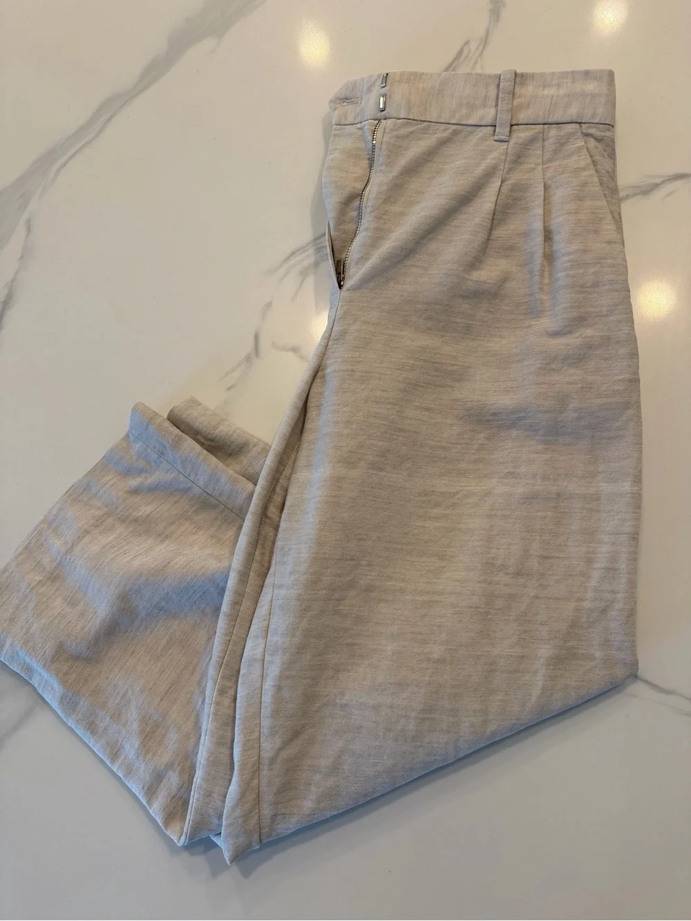 Aritzia The Effortless Pant™ Cropped - Natural Ecru